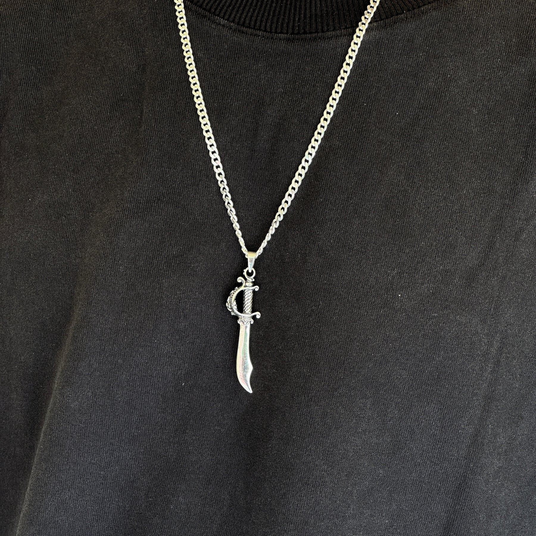 Sword Silver 925 Men's Pendant