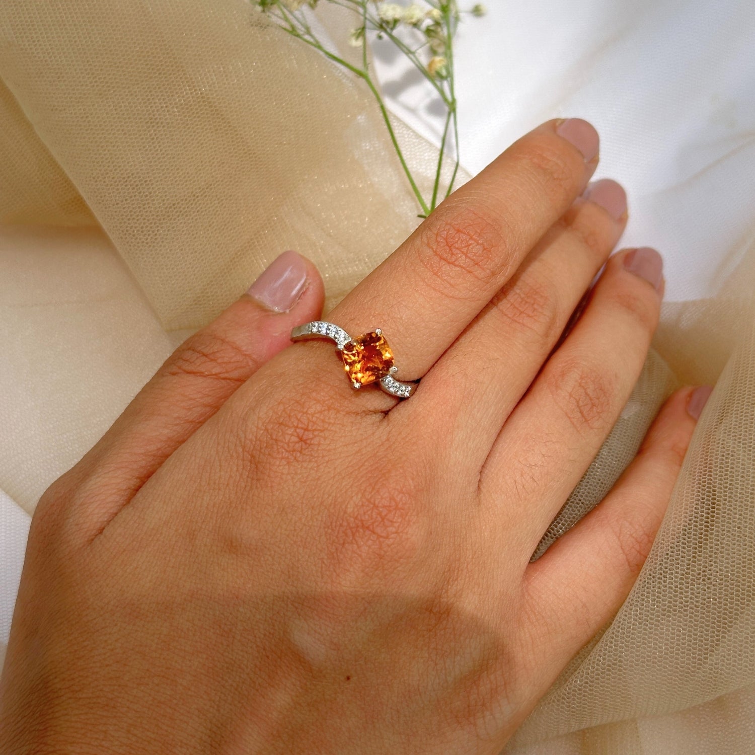 Serina Gemstone Silver 925 Ring