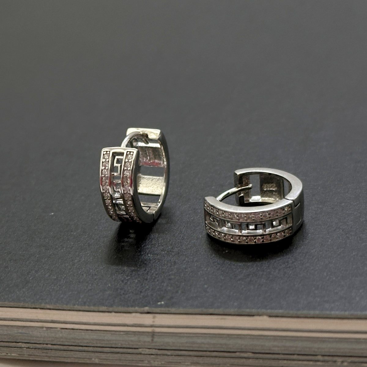 Finn Silver 925 Men's Hoop Earrings