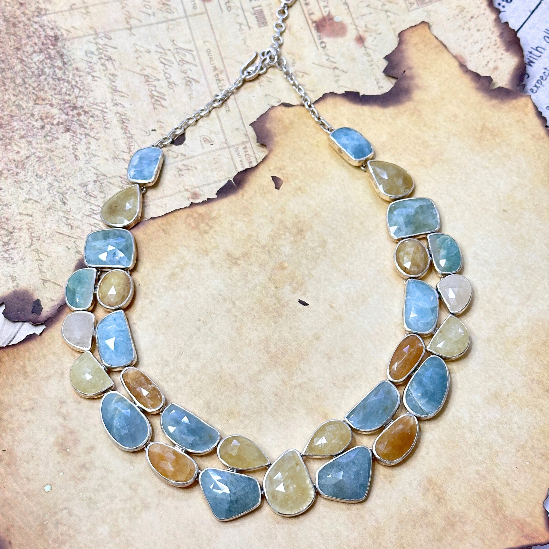Evara Sapphire Silver 925 Necklace