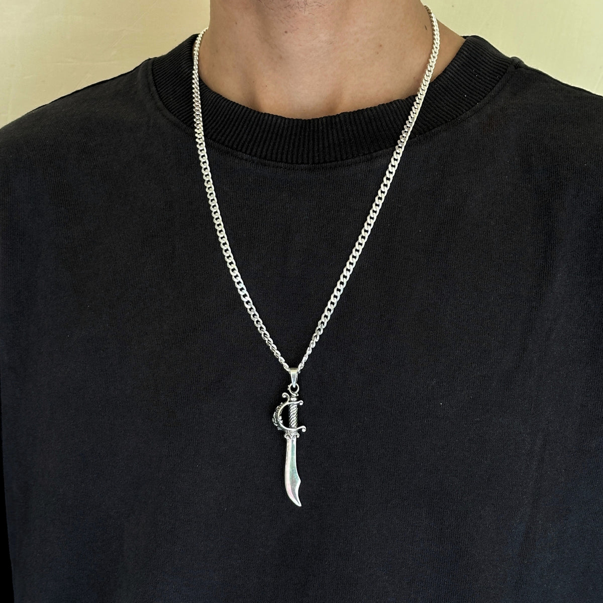 Sword Silver 925 Men's Pendant