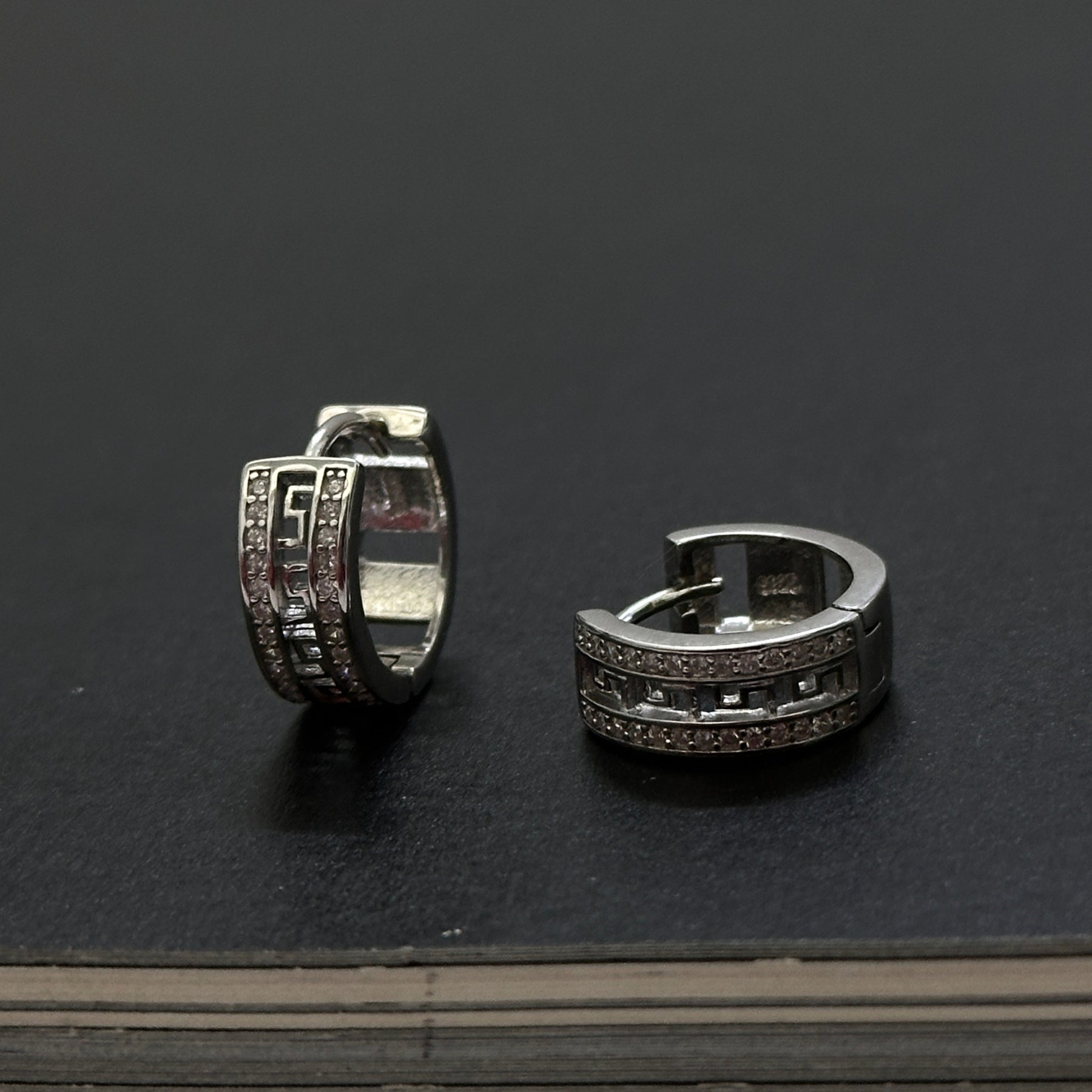 Finn Silver 925 Men's Hoop Earrings