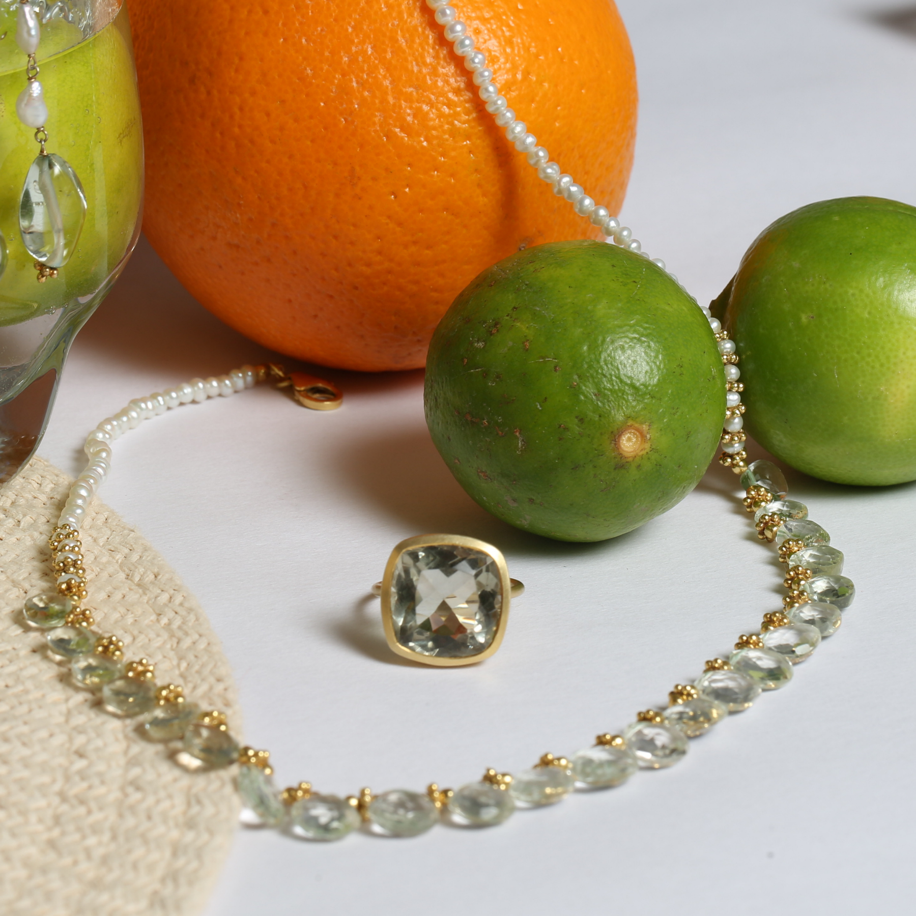 Slea Colorstone 18K Gold Plated Silver 925 Necklace