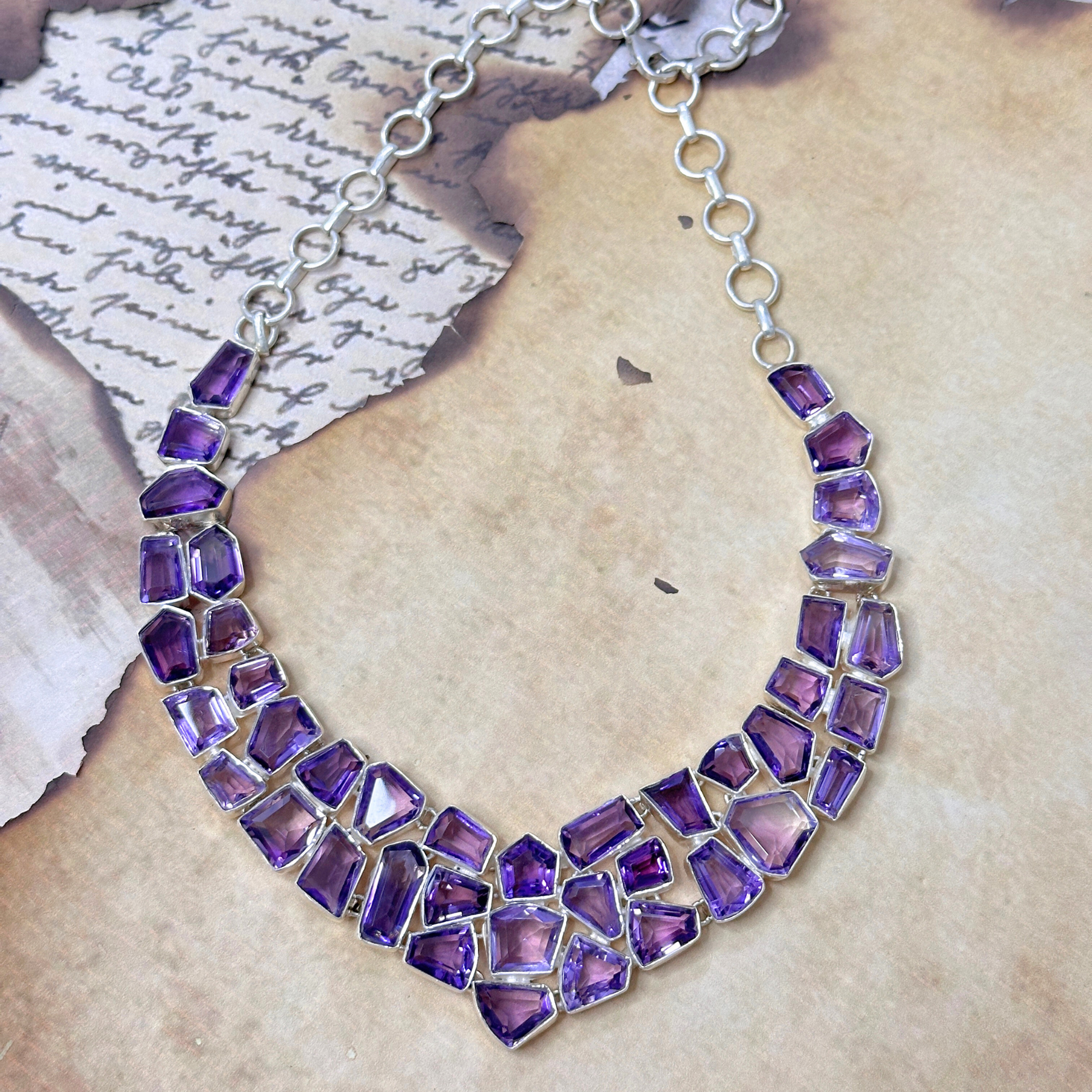 Seriva Amethyst Silver 925 Necklace