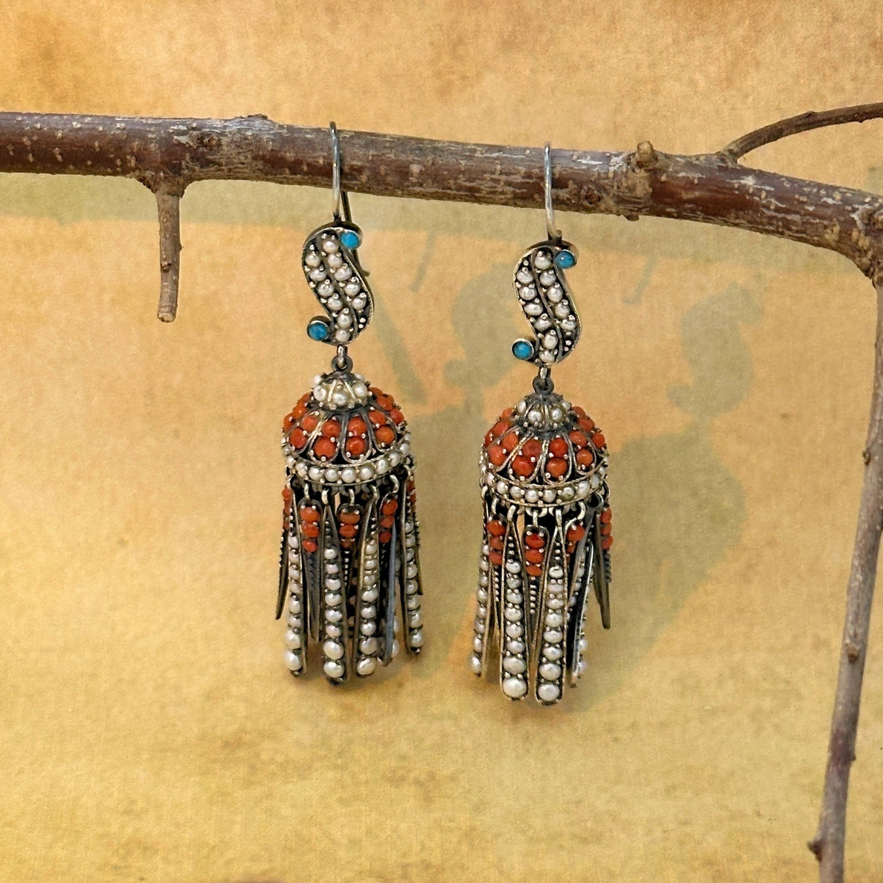 Dhanvin Traditional Silver 925 Earrings