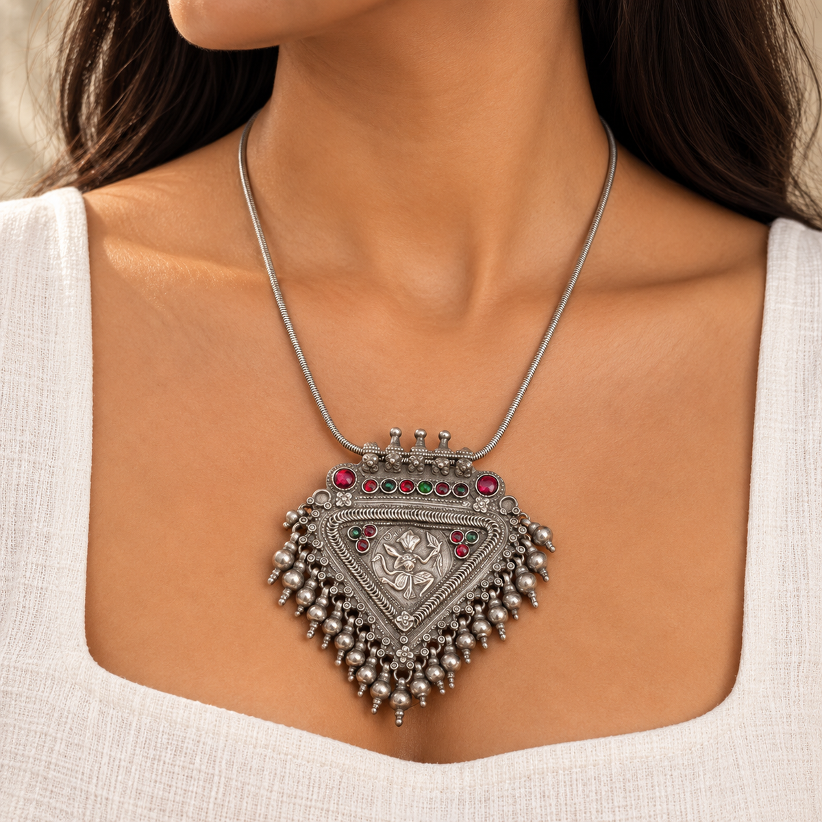 Adyah Traditional Silver 925 Necklace