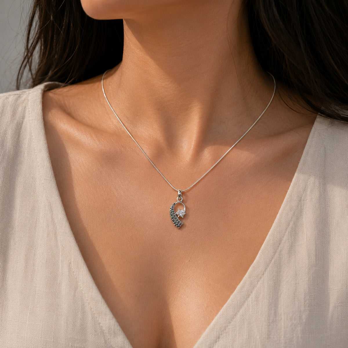 Aeris Diamond Silver 925 Pendant