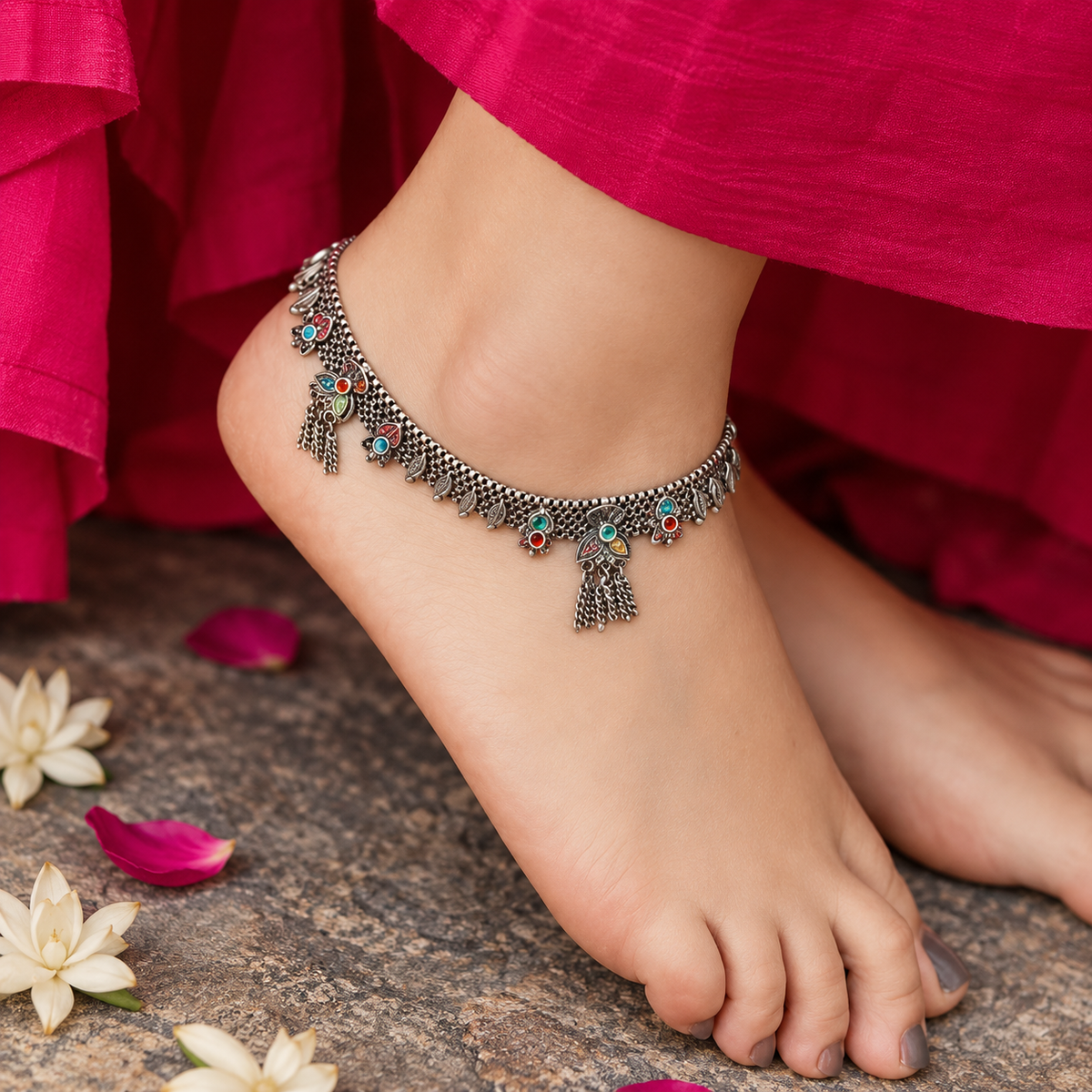 Ambar Silver 925 Anklet