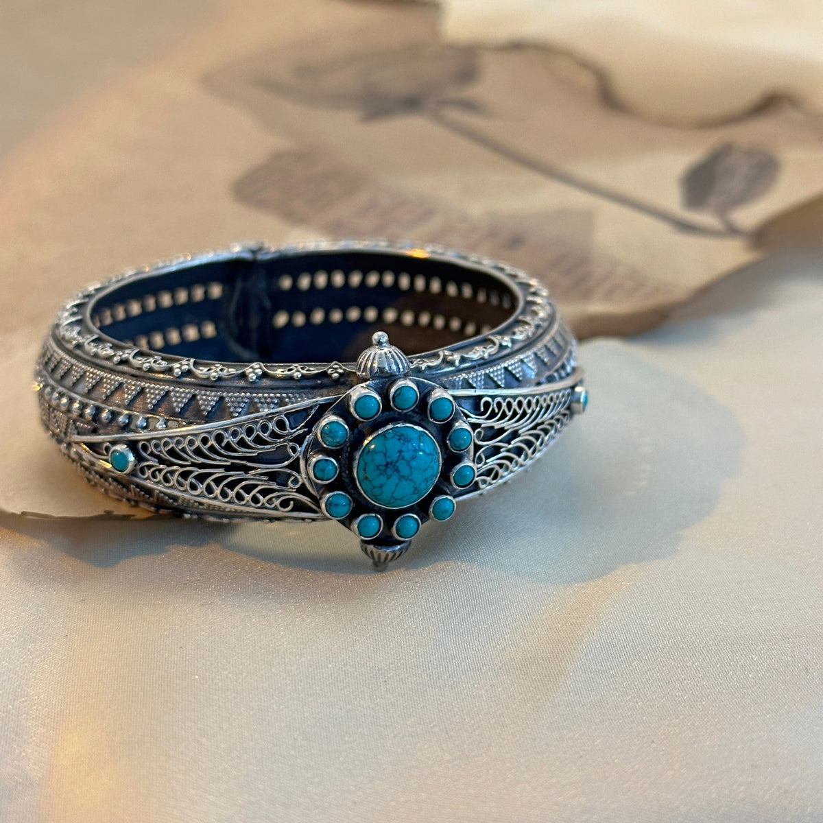 Festive Openable Silver 925 Bangle