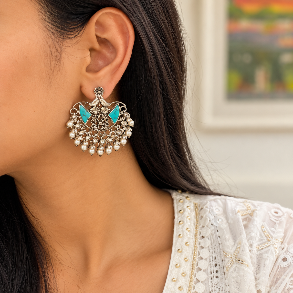 Disha Silver 925 Earrings