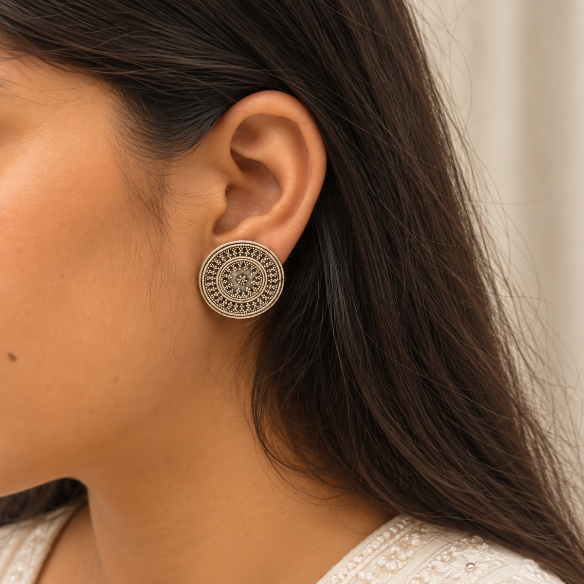 Edhas Traditional Silver 925 Earrings