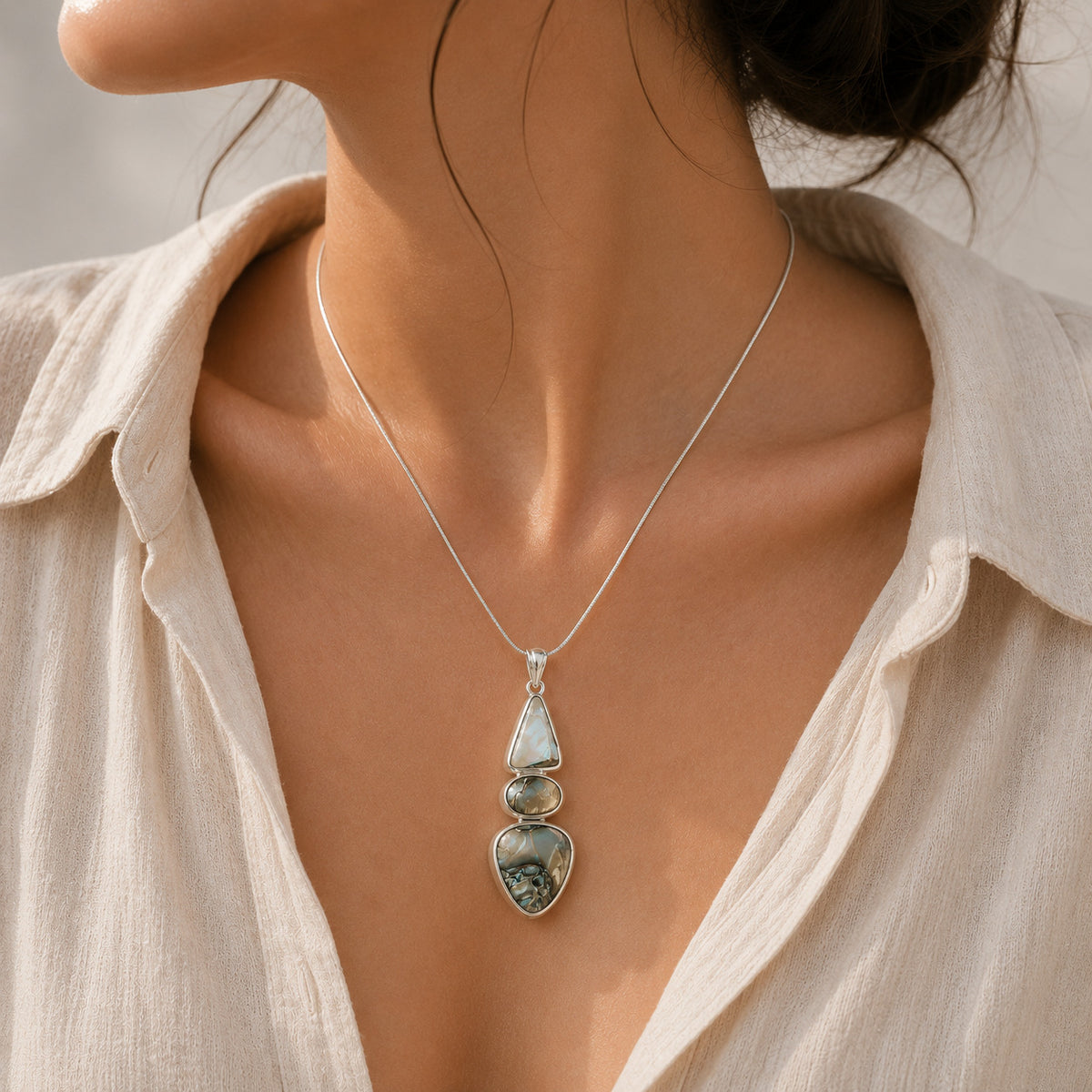 Luke Abalone Silver 925 Pendant