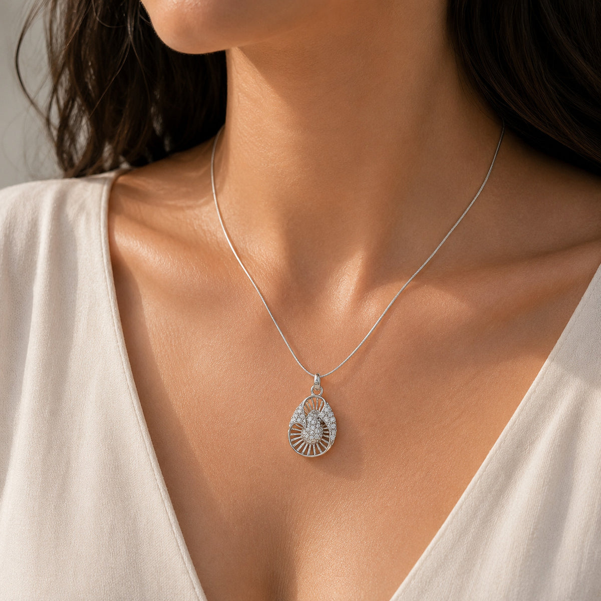 Maris Diamond Silver 925 Pendant