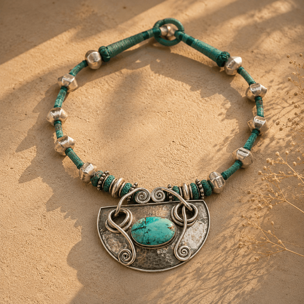 Niyra Bohemian Silver 925 Pendant Necklace