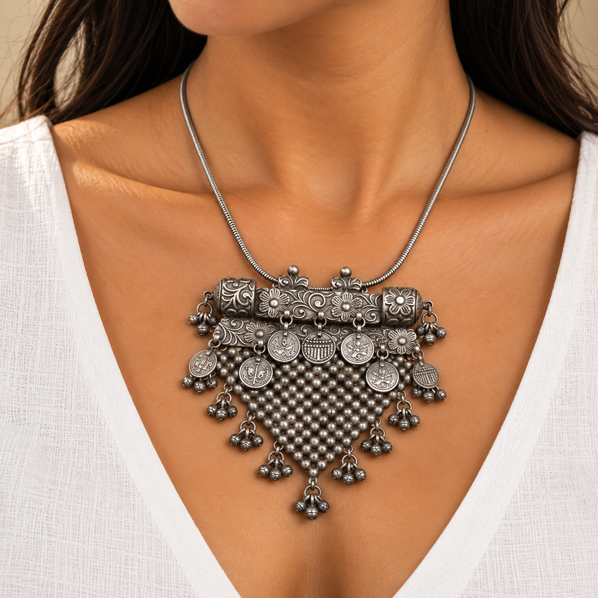 Taarika Traditional Silver 925 Pendant