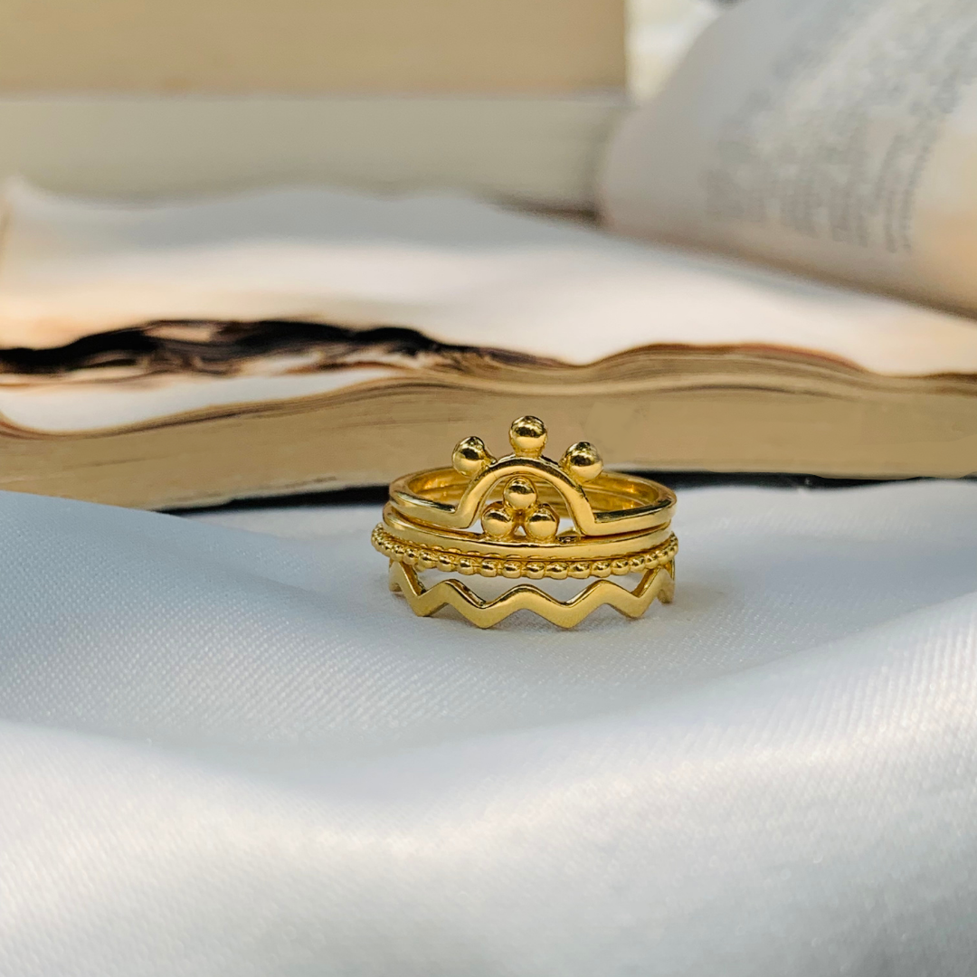Matthew Gold Plated Silver Ring