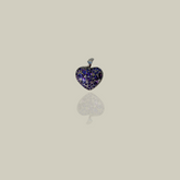 Addison Garnet & Amethyst Silver 925 Heart Love Pendant