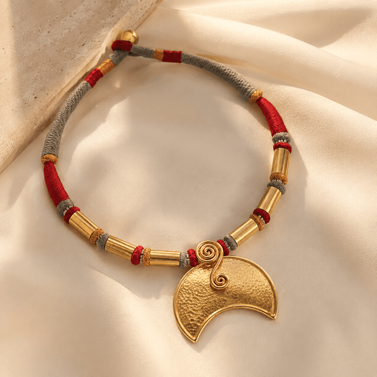Zaya Gold Plated Vermeil Boho Silver 925 Pendant Necklace