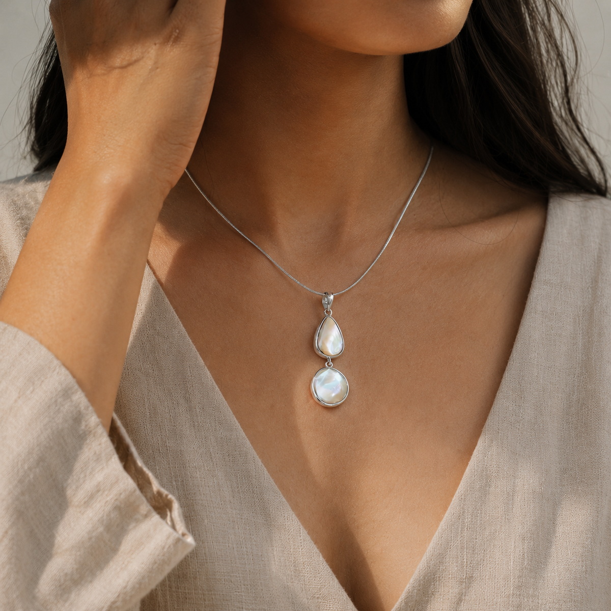 Eve Abalone Silver 925 Pendant