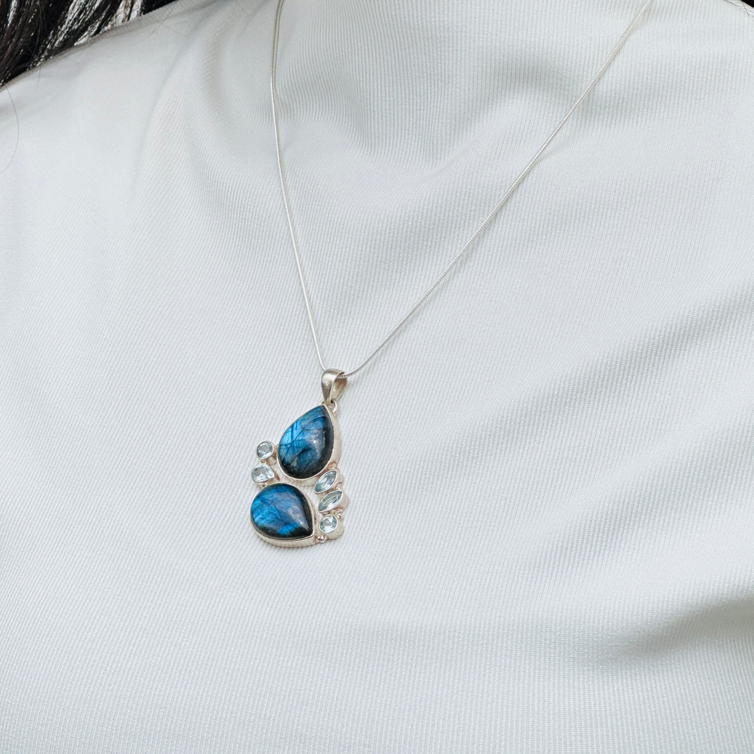 Finn Multistone Silver 925 Pendant