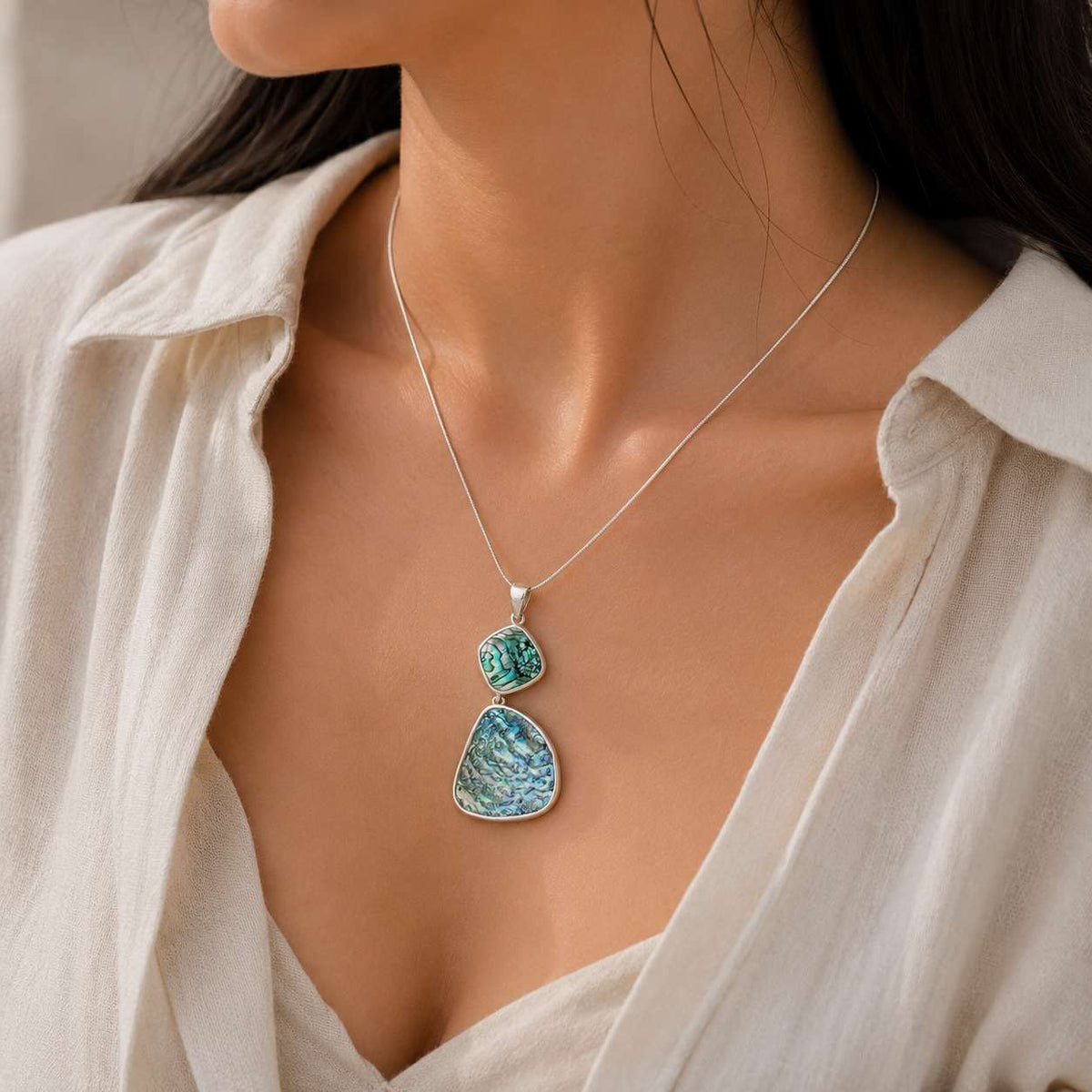 Marcus Abalone Silver 925 Pendant