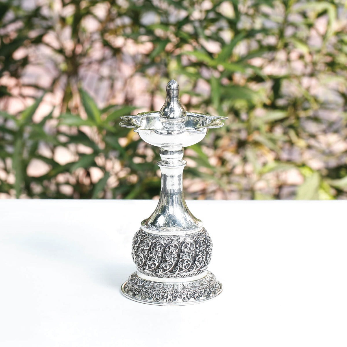 Traditional Sterling Silver Lamp