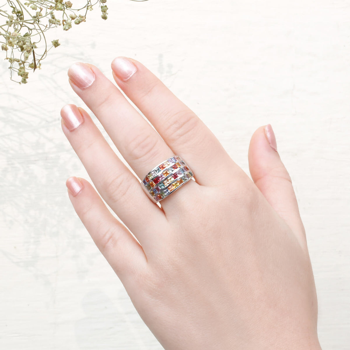 Aviel Colorstone Silver 925 Ring