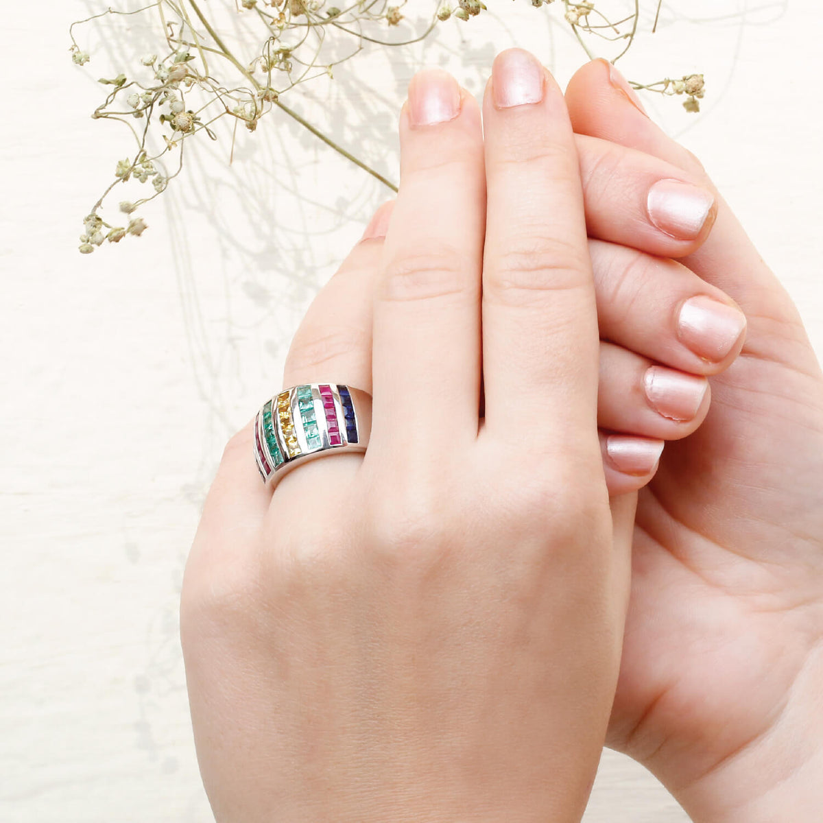 Easton Multi Stone Silver 925 Ring