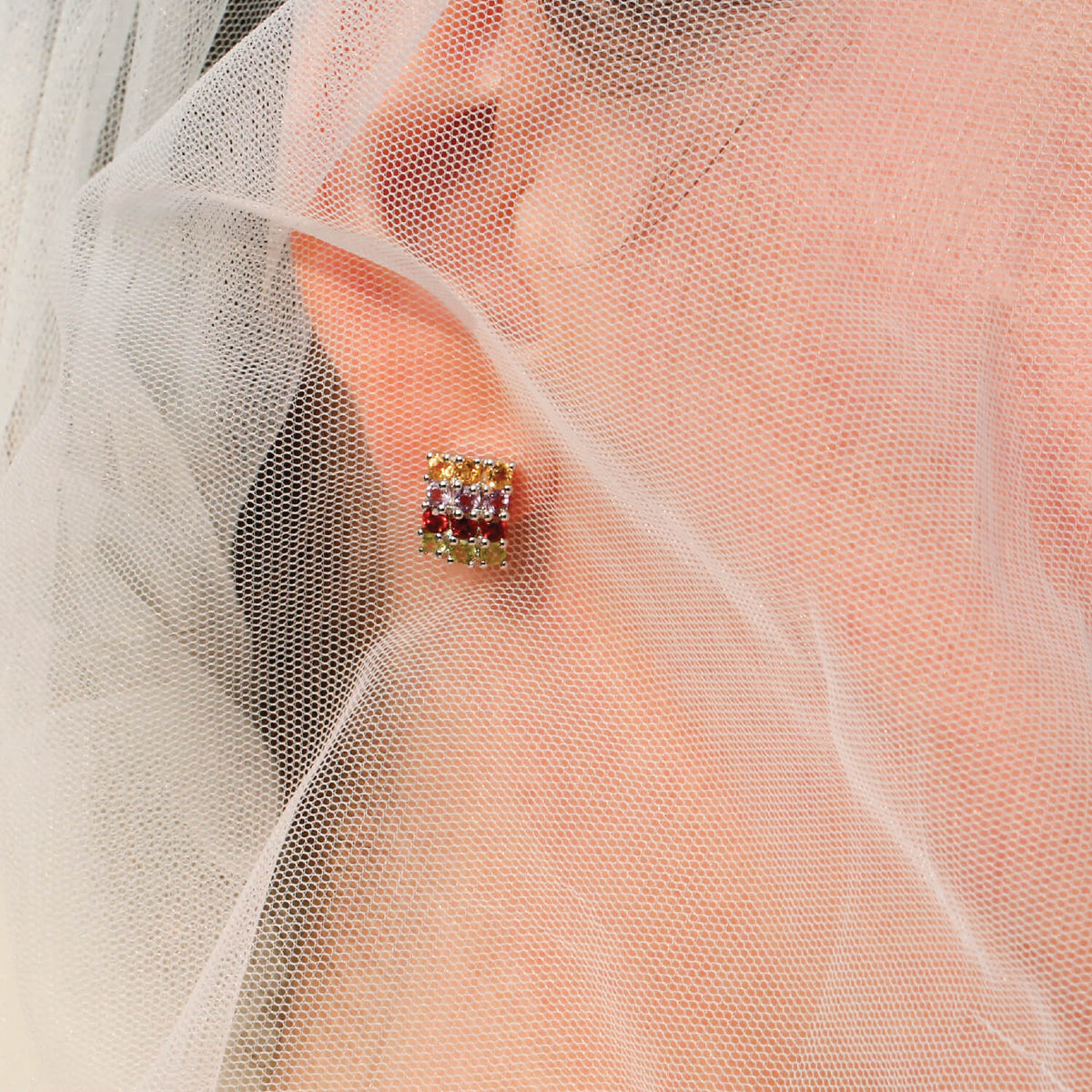 Dashiell Color Stone Silver 925 Earrings