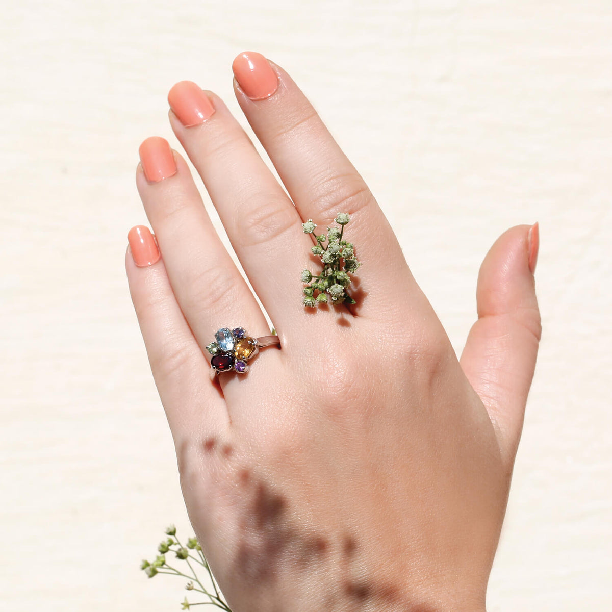 Van Color Stone Silver 925 Ring
