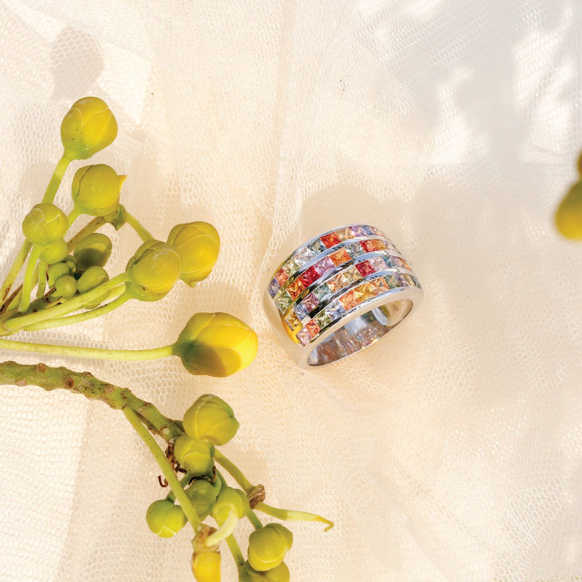 Aviel Colorstone Silver 925 Ring