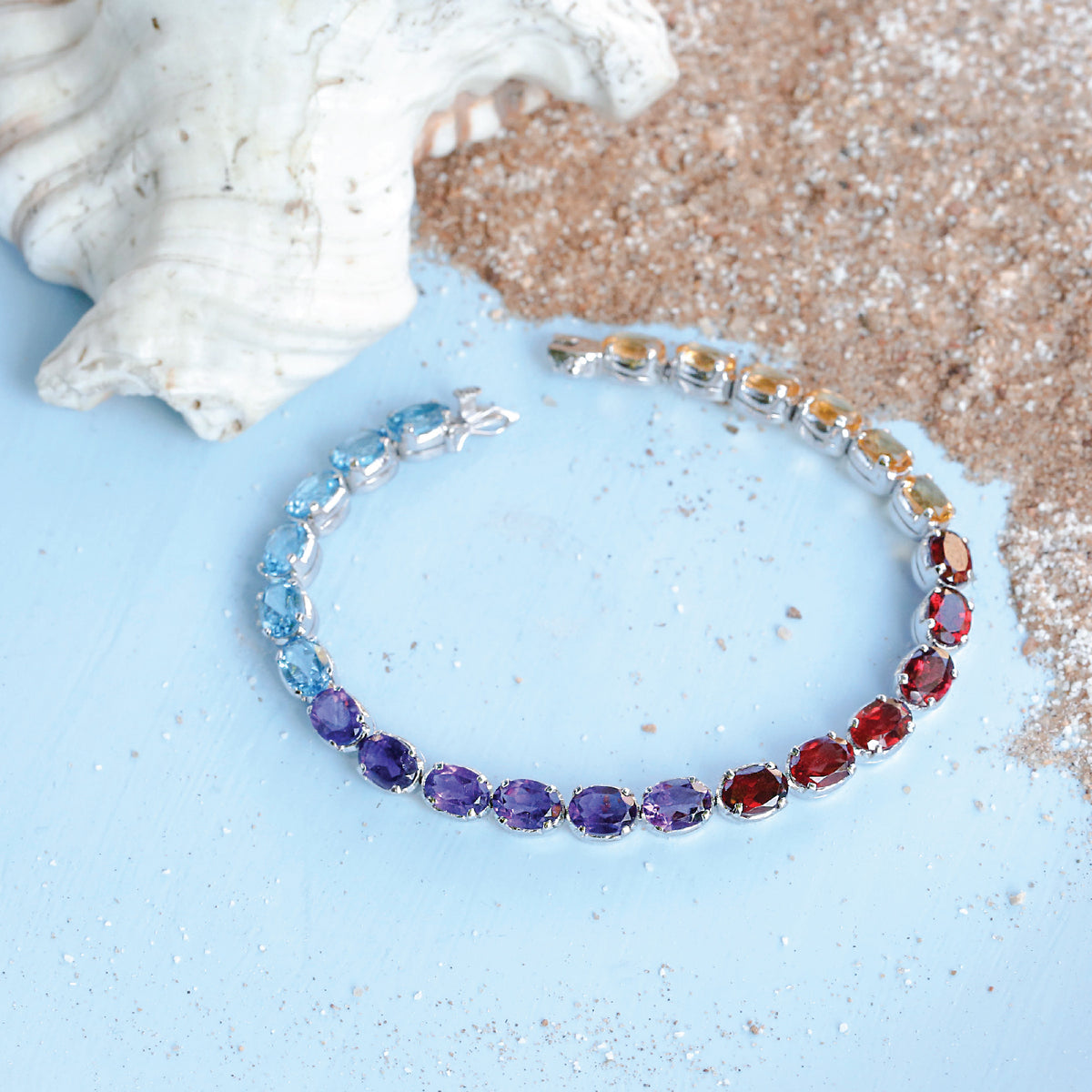 Iawson Color Stone 925 Silver bracelet