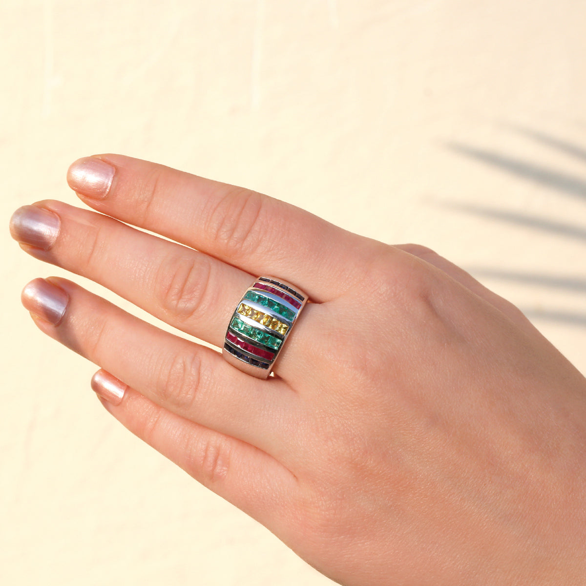 Easton Multi Stone Silver 925 Ring