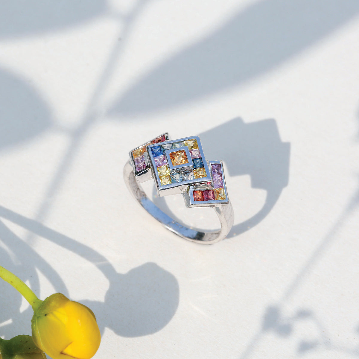 Zayd Color Stone Silver 925 Ring