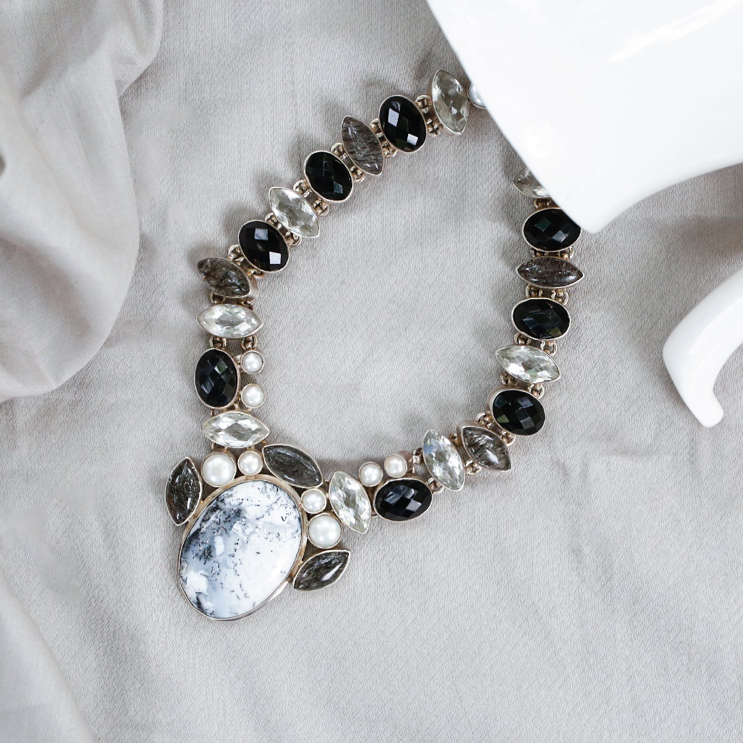 Gracy Colourstone Silver 925 Necklace