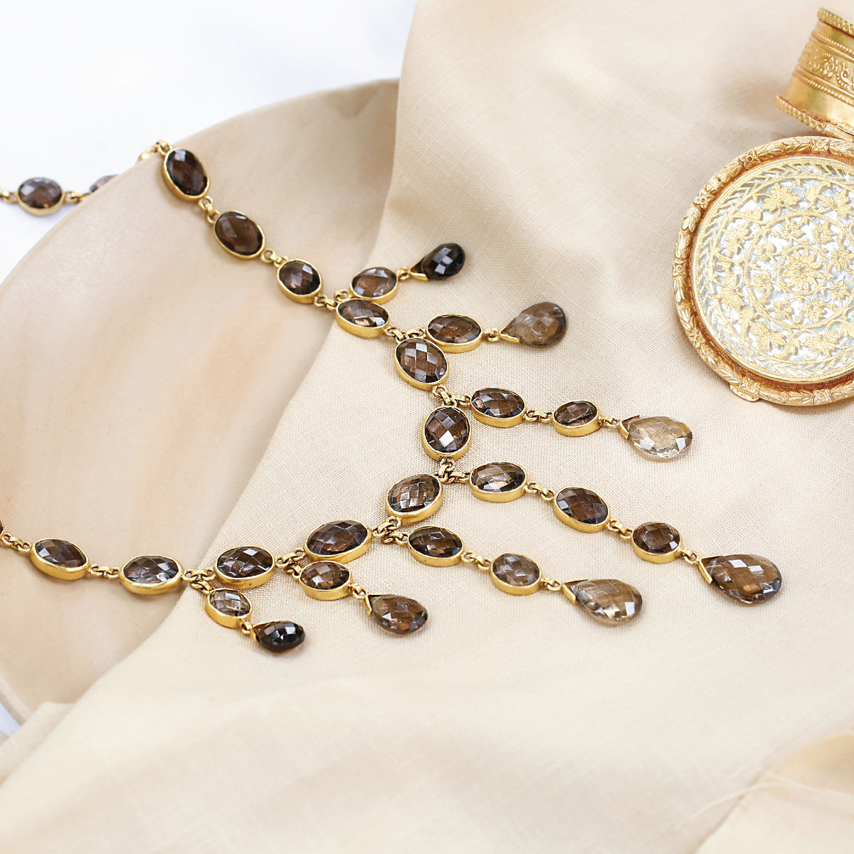 Ruth Smokey Quartz Necklace