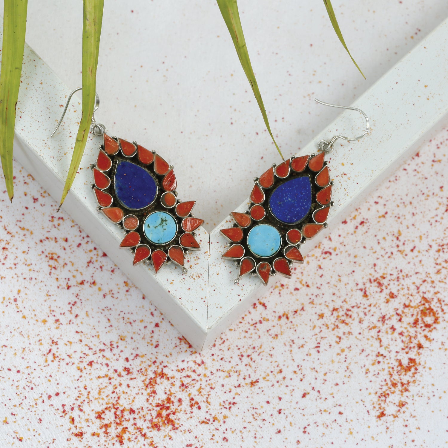 Kim silver 925 multi color earrings