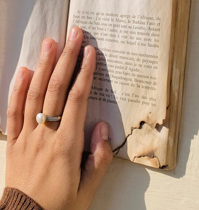 Peace Pearl Silver 925 Ring