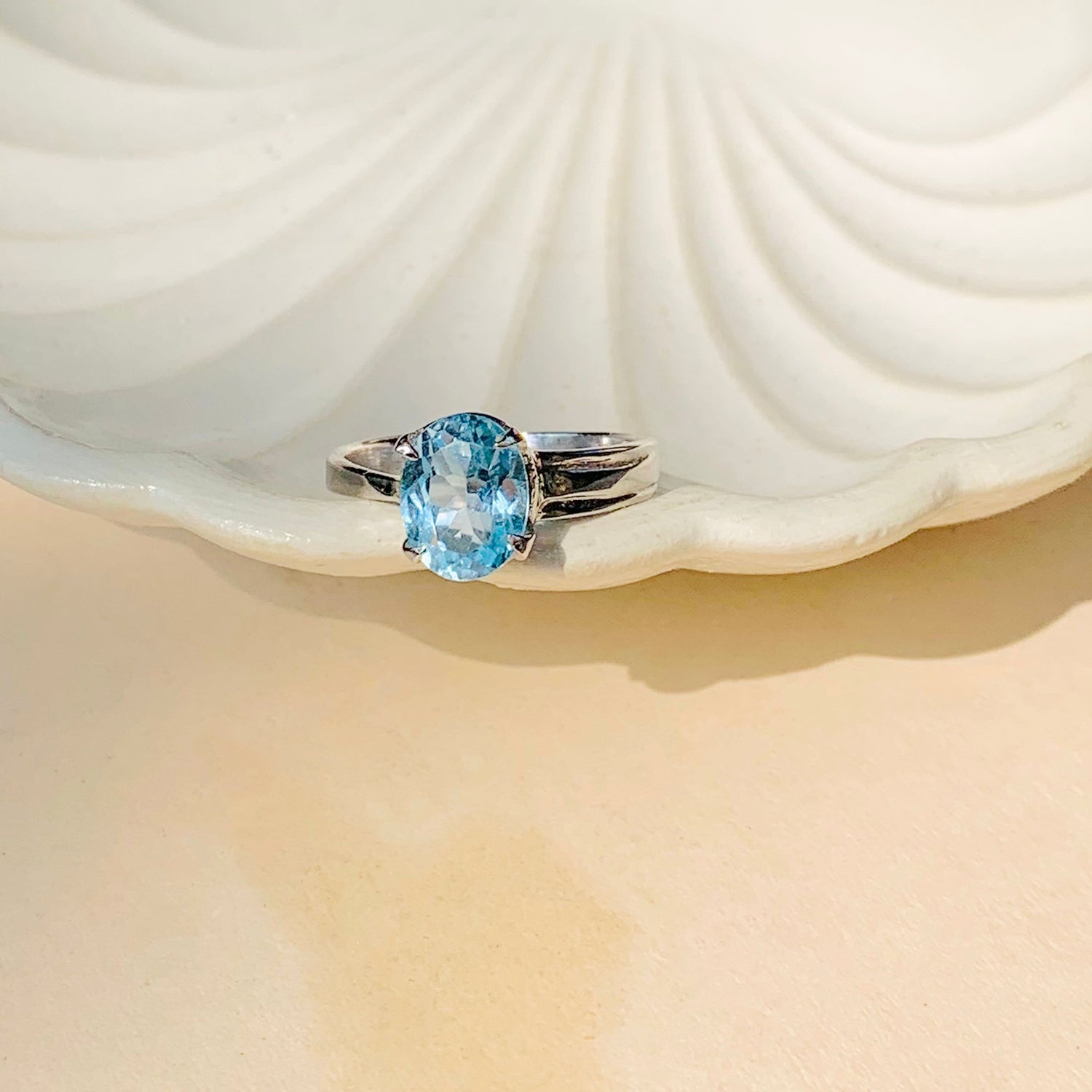 Chloe Blue Topaz Ring