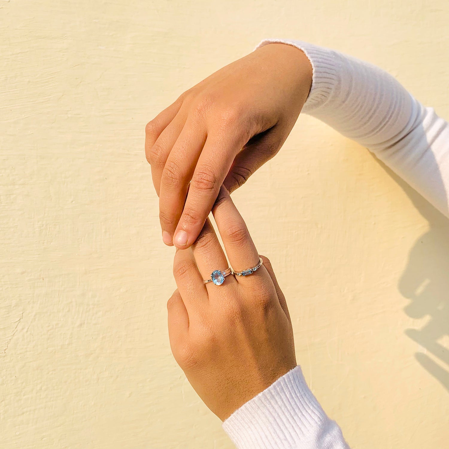 Chloe Blue Topaz Ring