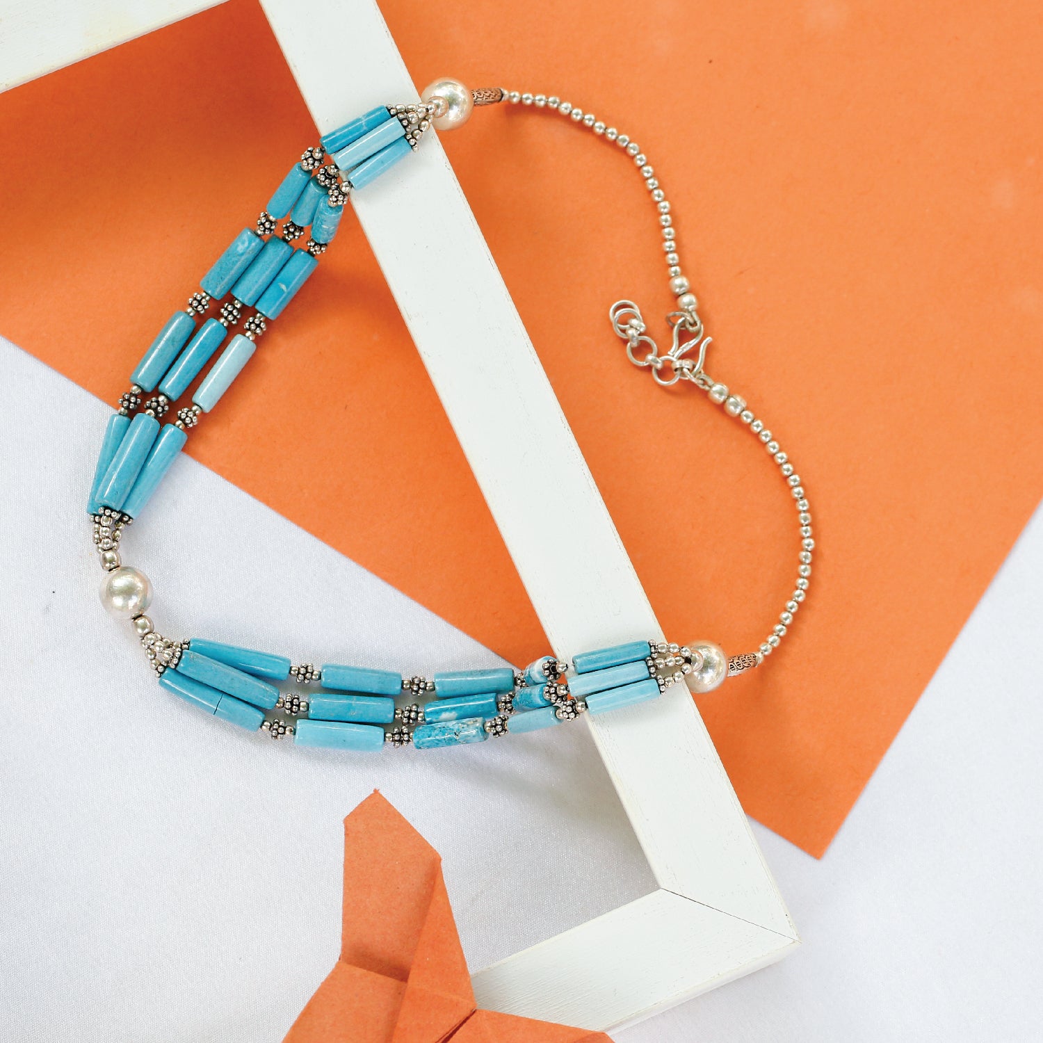 Mia Silver 925 Turquoise Necklace