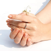 Band everyday style Multi Gemstones silver 925 ring