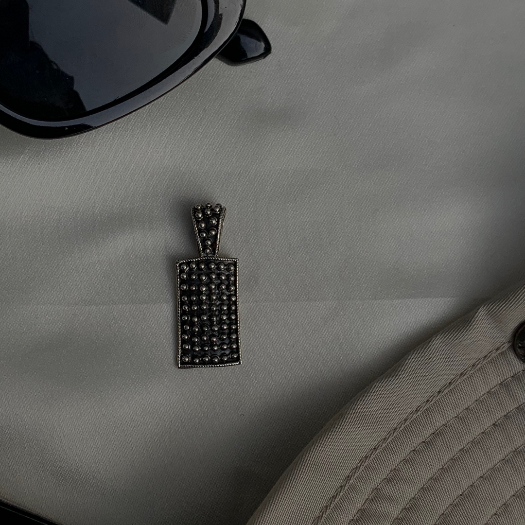 Everyday wear oxidised Silver 925 Pendant