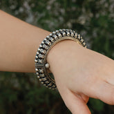 openable festive Silver Bangles
