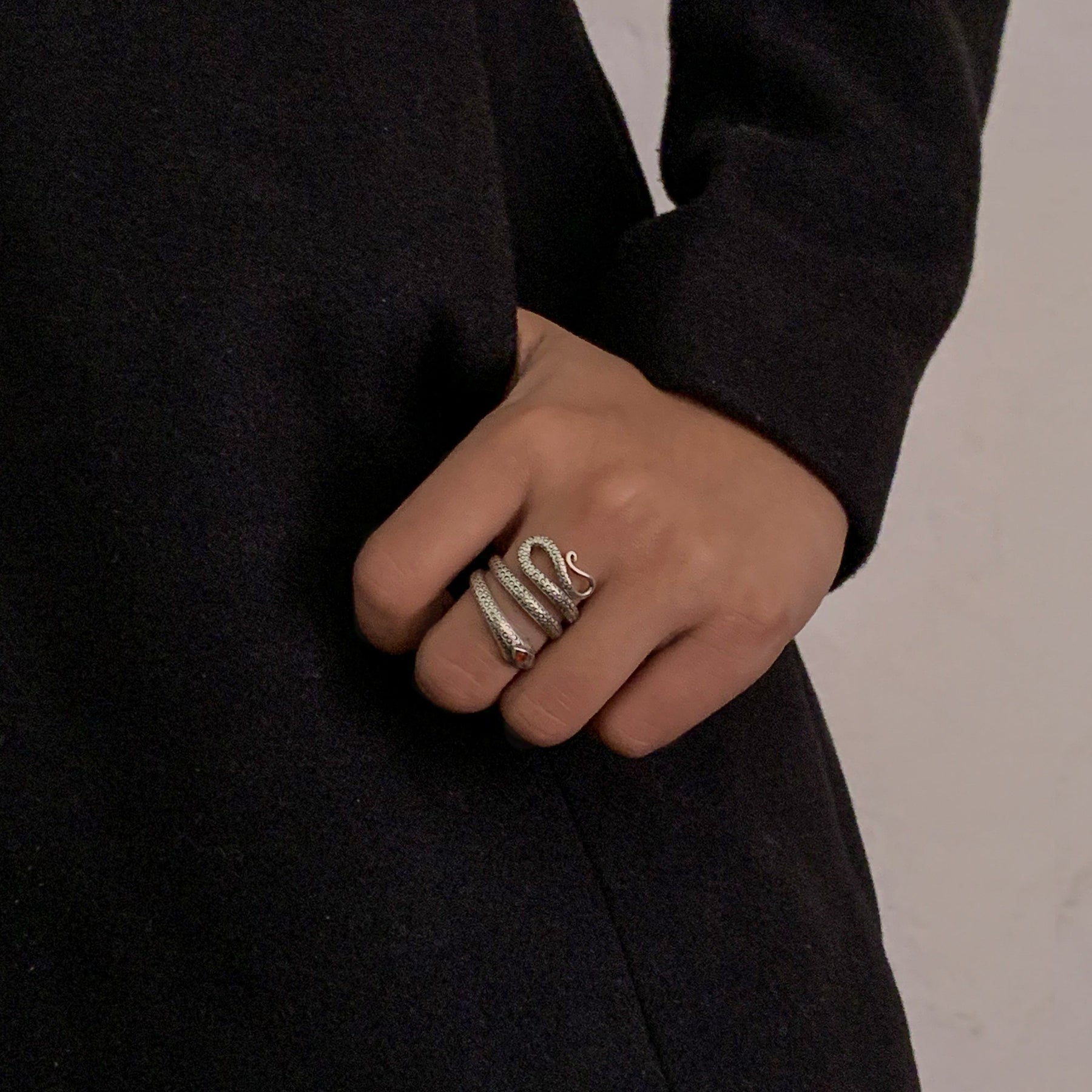 Diablo Silver 925 Snake Ring