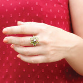 Gemstone Peridot Silver 925 Ring