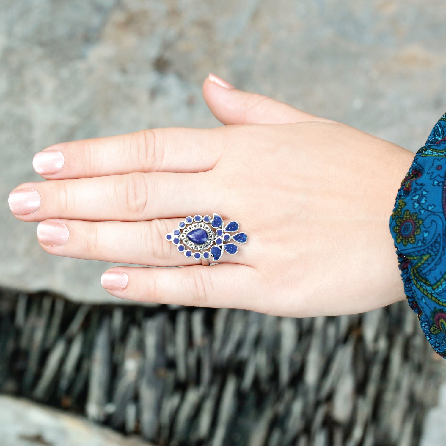 Spring Boho Silver 925 Ring