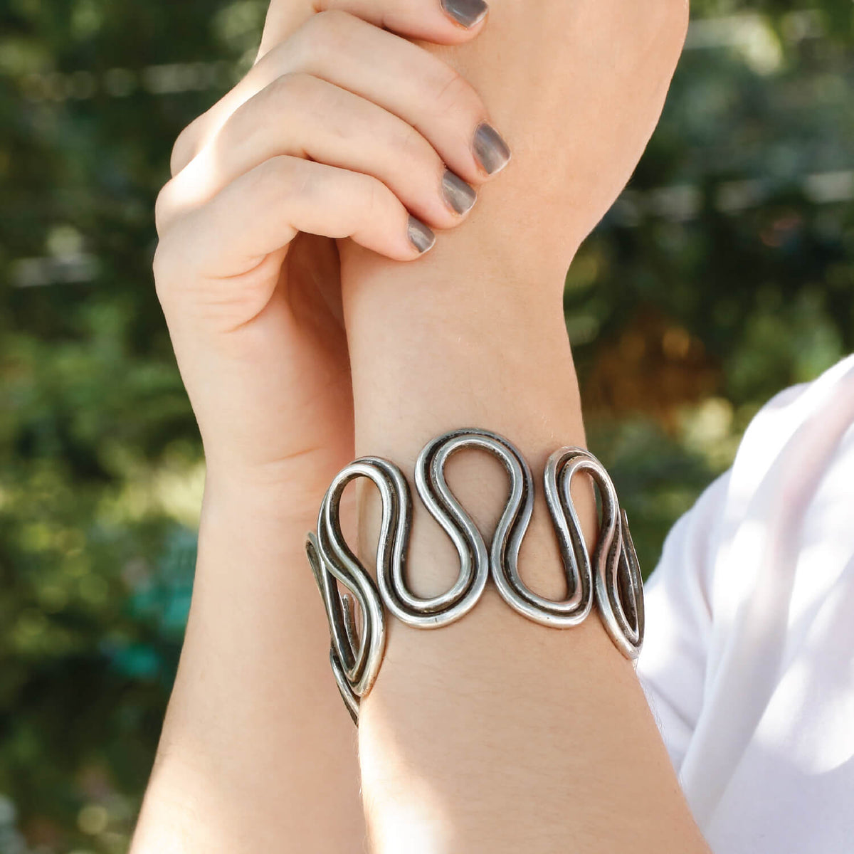 Chandra Silver Cuff