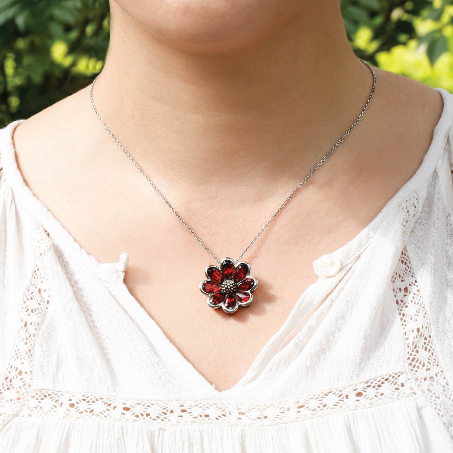 Haven Garnet Silver 925 Pendant