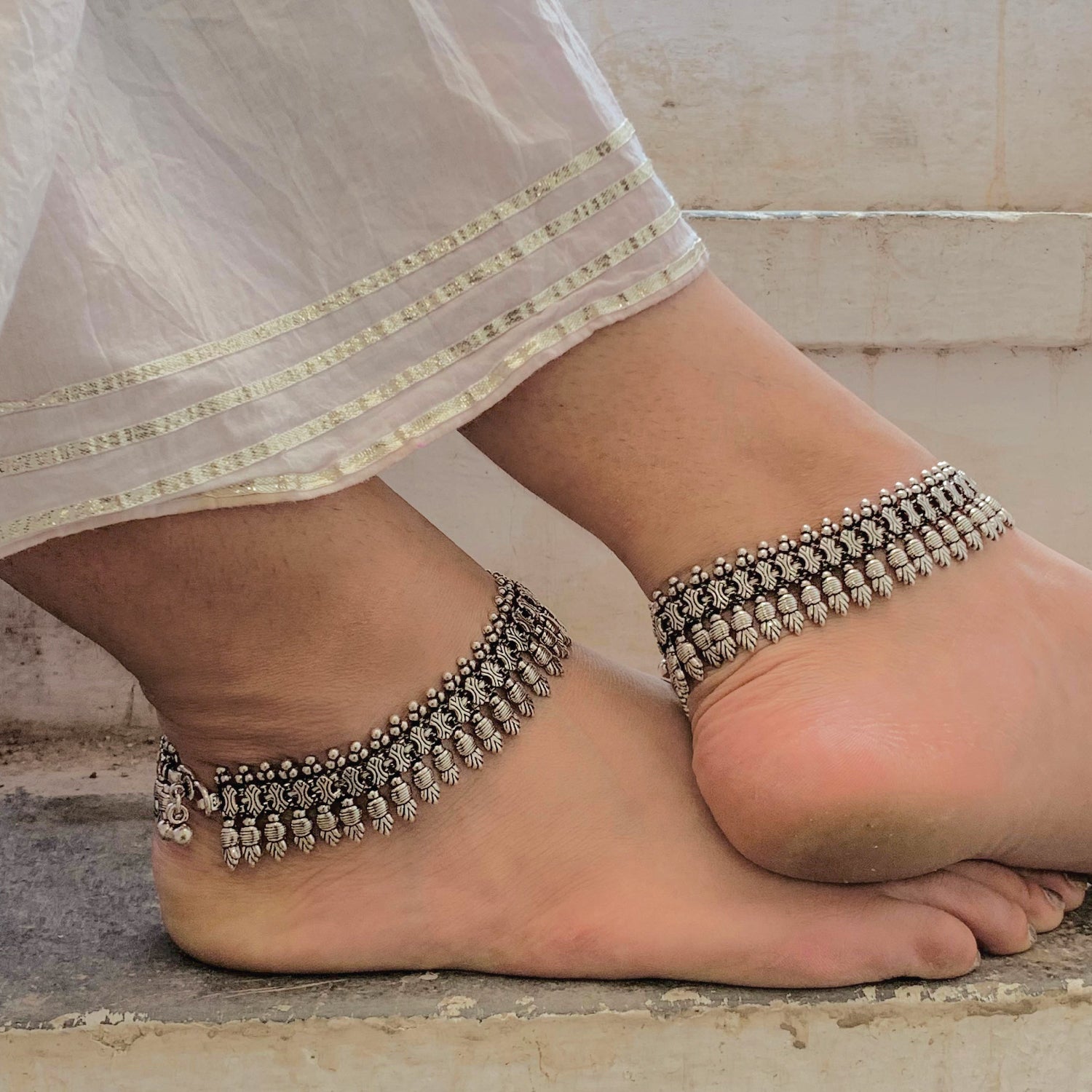Silver nupur discount